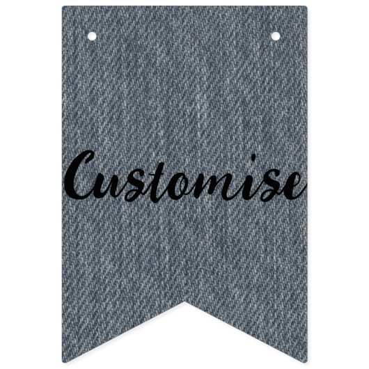 Denim Banner Flags - individuell einstellbar (Zweite Fahne)