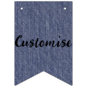 Denim Banner Flags - individuell einstellbar (Dritte Fahne)