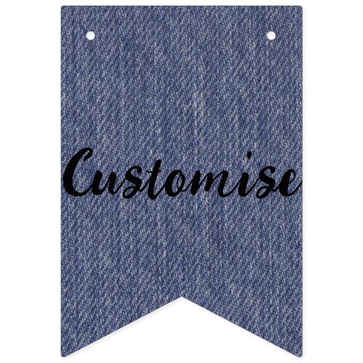Denim Banner Flags - individuell einstellbar (Dritte Fahne)