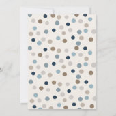 Denim Bear Invitation Einladung (Rückseite)