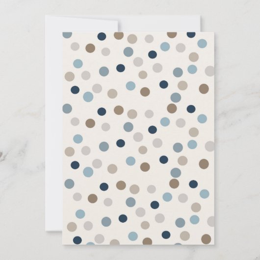 Denim Bear Invitation Einladung (Rückseite)