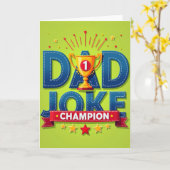 Denim Best Dad Auszeichnung Karte (Gelbe Blume)