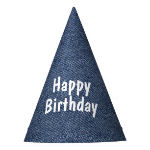 Denim Birthday Herzlichen Glückwunsch Partyhütchen
