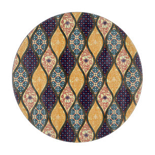 Denim Blau Art Nouveau: Nahtlos Schneidebrett