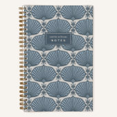 Denim Blau | Deco Fans Personalisiert Notizblock (Vorderseite)