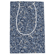 Denim Blau Glitter Geburtstag