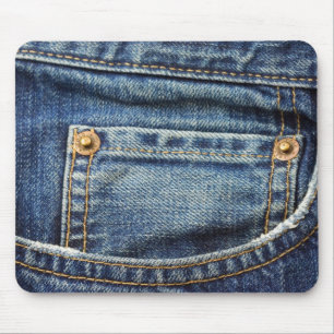Denim - blaue Jean-Tasche Mousepad