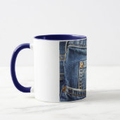 Denim - blaue Jean-Tasche Tasse (Links)