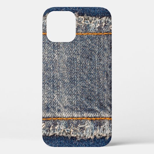 Denim blauen Jeans Stoff Rahmen. Blechdichtfabrik Case-Mate iPhone Hülle (Rückseite)