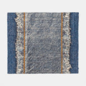 Denim blauen Jeans Stoff Rahmen. Blechdichtfabrik Fleecedecke (Vorderseite (Horizontal))