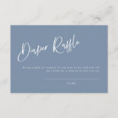 Denim Blue Baby Duwer Diaper Raffekarte (Vorderseite)