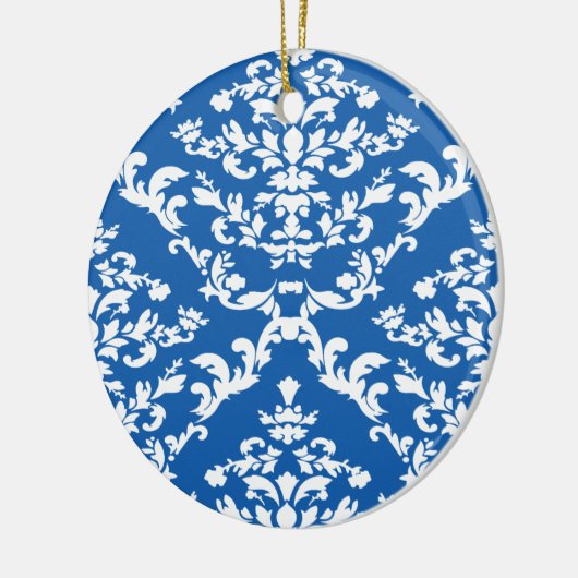 Denim Blue Bold Damask bei Emporiomoffa Keramik Ornament (Links)