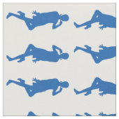 Denim Blue Bold Mod GoGo Girls Stoff (Nahaufnahme)