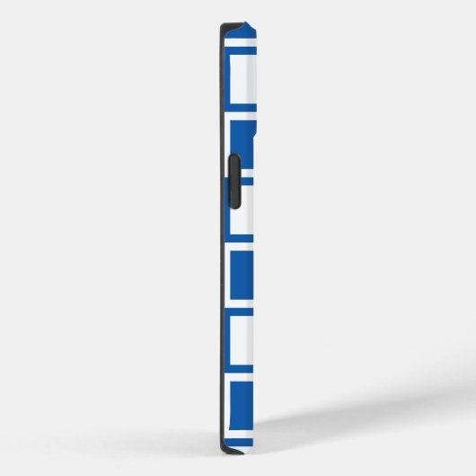 Denim Blue Bold Mod Squares Case-Mate iPhone Hülle (Rückseite / Rechts)