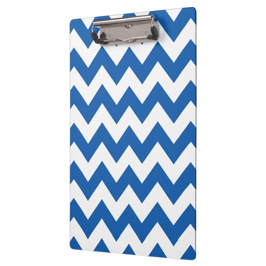 Denim Blue Bold Zickzack Klemmbrett (Links)