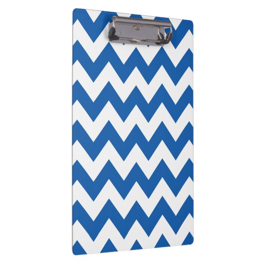 Denim Blue Bold Zickzack Klemmbrett (Rechts)