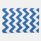 Denim Blue Bold Zickzack Küchentuch (Horizontal)