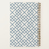 Denim Blue | Coastal Bamboo Trellis Personalized Notizblock (Rückseite)