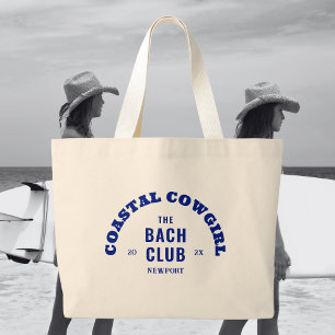 Denim Blue Coastgirl The Bach Club Jumbo Stoffbeutel