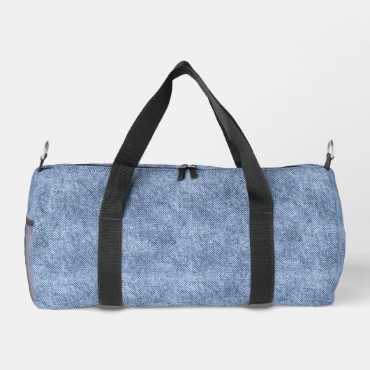 Denim Blue Denim Pattern Duffle Bag (Rückseite)