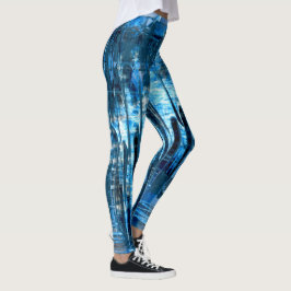 Denim Blue Designer Leggings