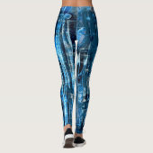 Denim Blue Designer Leggings (Rückseite)
