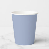 Denim Blue Disposable Coffee Cups Pappbecher (Rückseite)