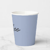 Denim Blue Disposable Coffee Cups Pappbecher (Links)