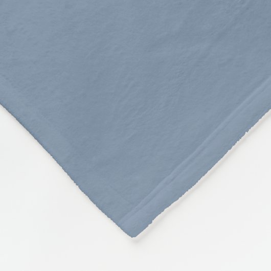 Denim Blue Einfach Personalisiert Fleecedecke (Ecke)