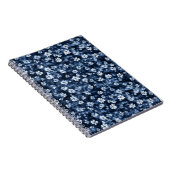 Denim Blue Flowers Notizblock (Rechte Seite)