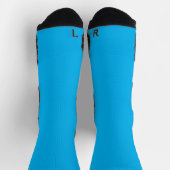 Denim Blue, Fountain Blue, Quallen Socken (Oben)