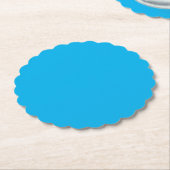 Denim Blue, Fountain Blue, Quallen Untersetzer (angewinkelt)