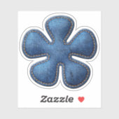 Denim Blue Jean Asterisk Symbol Sticker (Blatt)