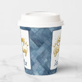 Denim Blue Jean Birthday Paper Cup Pappbecher (Links)