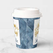 Denim Blue Jean Birthday Paper Cup Pappbecher (Rechts)
