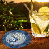 Denim Blue Jean | Daisies Floral Baby Shower Untersetzer