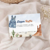 Denim Blue Jean Diaper Raffle Card  Begleitkarte