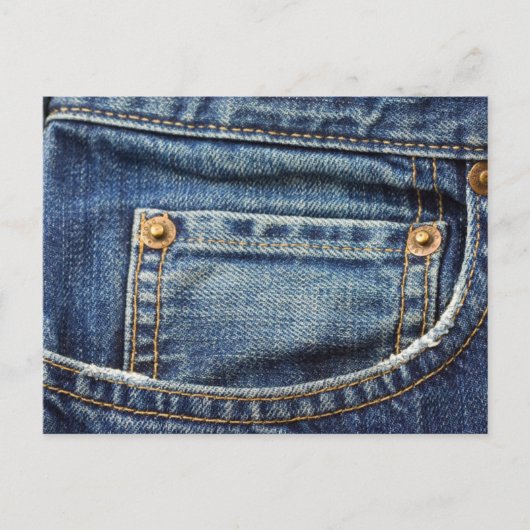 Denim - Blue Jean Pocket Postkarte (Vorderseite)