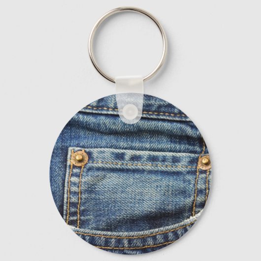 Denim - Blue Jean Pocket Schlüsselanhänger (Vorderseite)