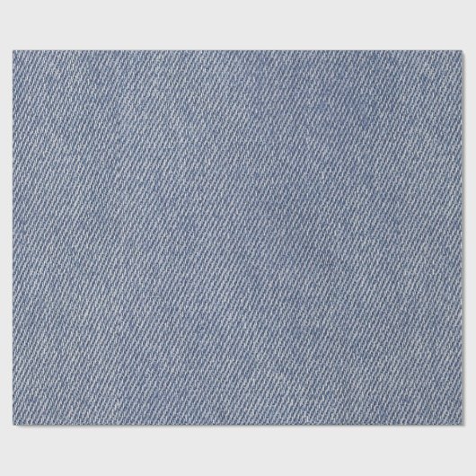 Denim Blue Jean Print Geschenkpapier (Flach)