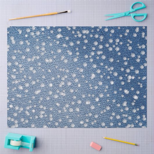 Denim Blue Jeans Diamant  Seidenpapier (Basteln)