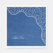 Denim Blue Jeans Diamant  Serviette (Vorderseite)