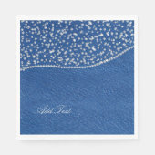 Denim Blue Jeans Diamant Serviette (Vorderseite)