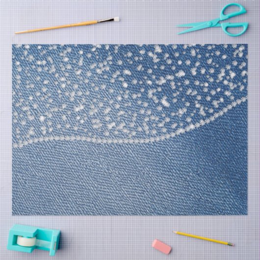 Denim Blue Jeans Diamond  Seidenpapier (Basteln)
