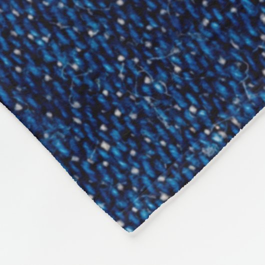 Denim blue jeans fabric frame. Bleached denim fabr Fleecedecke (Ecke)