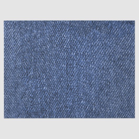 Denim Blue Jeans Graphic Design Stilvoll Seidenpapier (Vorderseite)