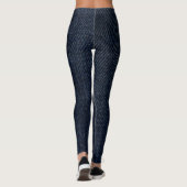 Denim Blue Jeans Imitats Navy Leggings (Rückseite)
