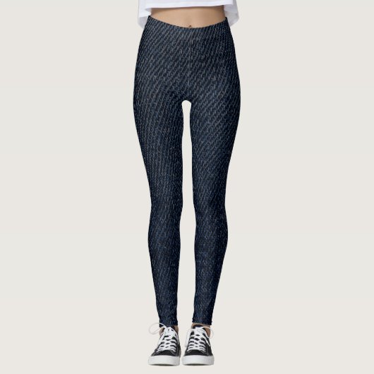 Denim Blue Jeans Imitats Navy Leggings (Vorderseite)
