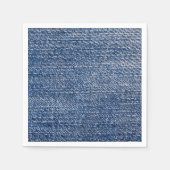 Denim Blue Jeans Imitats Texture Rustic Serviette (Vorderseite)