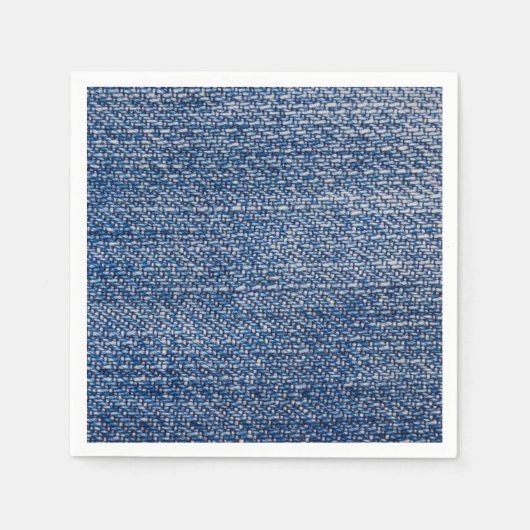 Denim Blue Jeans Imitats Texture Rustic Serviette (Vorderseite)